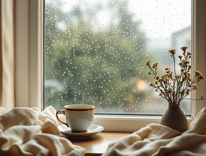 雨天的窗边，适合想一些温柔的事 - 第一影视心情随笔栏目封面图