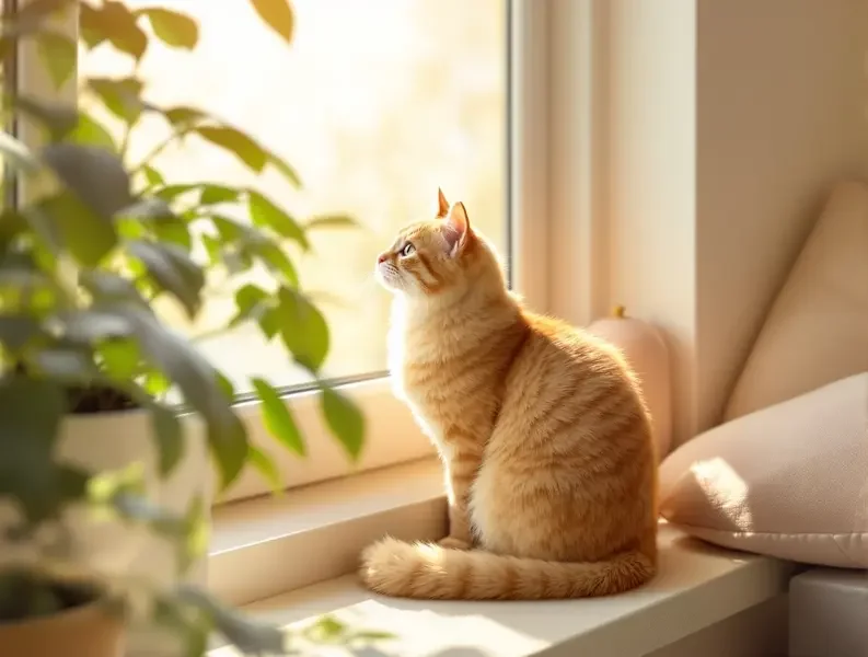 窗边的橘猫，晒着最悠闲的太阳 - 第一影视今日碎片栏目封面图
